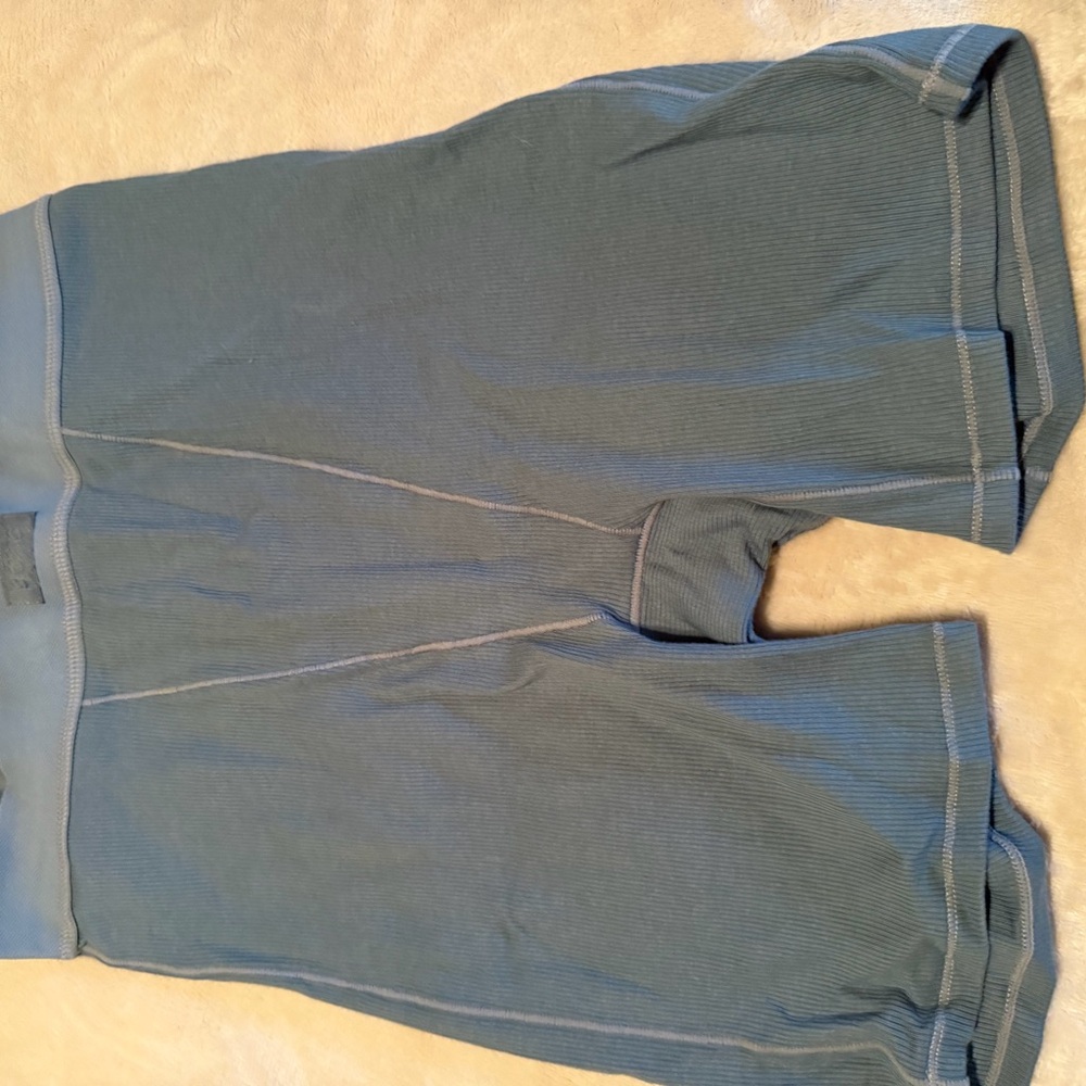 SKIMS Light Blue Lounge Shorts and Top set